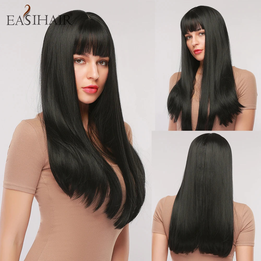 Ombre Brown & Blonde Synthetic Wig
