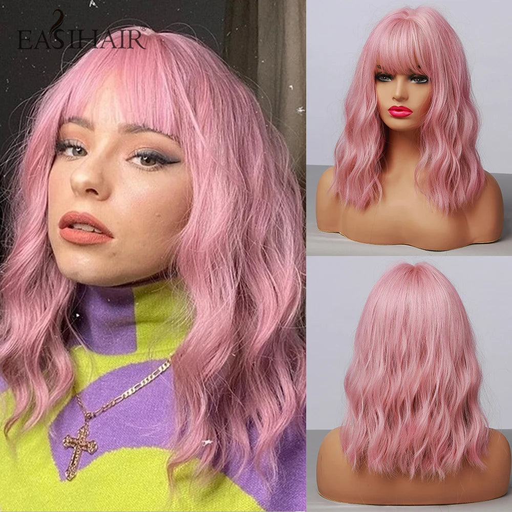 Ombre Brown & Blonde Synthetic Wig