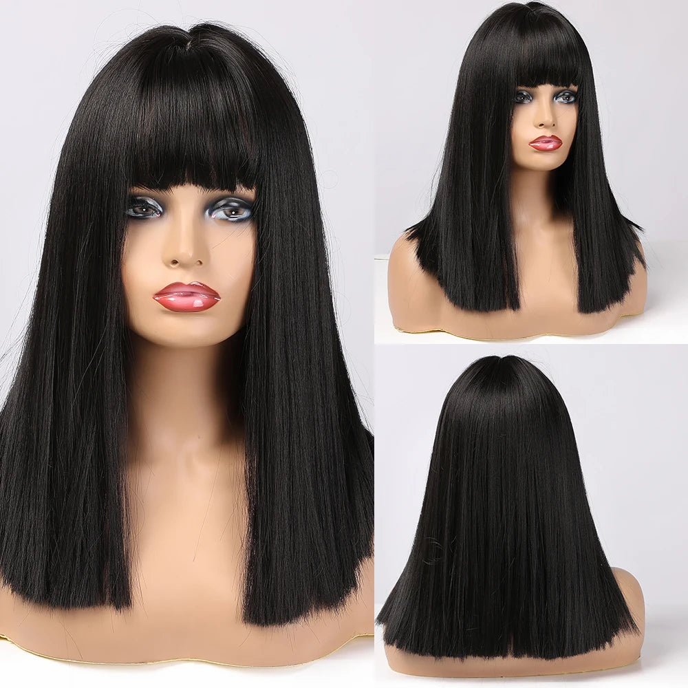 Ombre Brown & Blonde Synthetic Wig