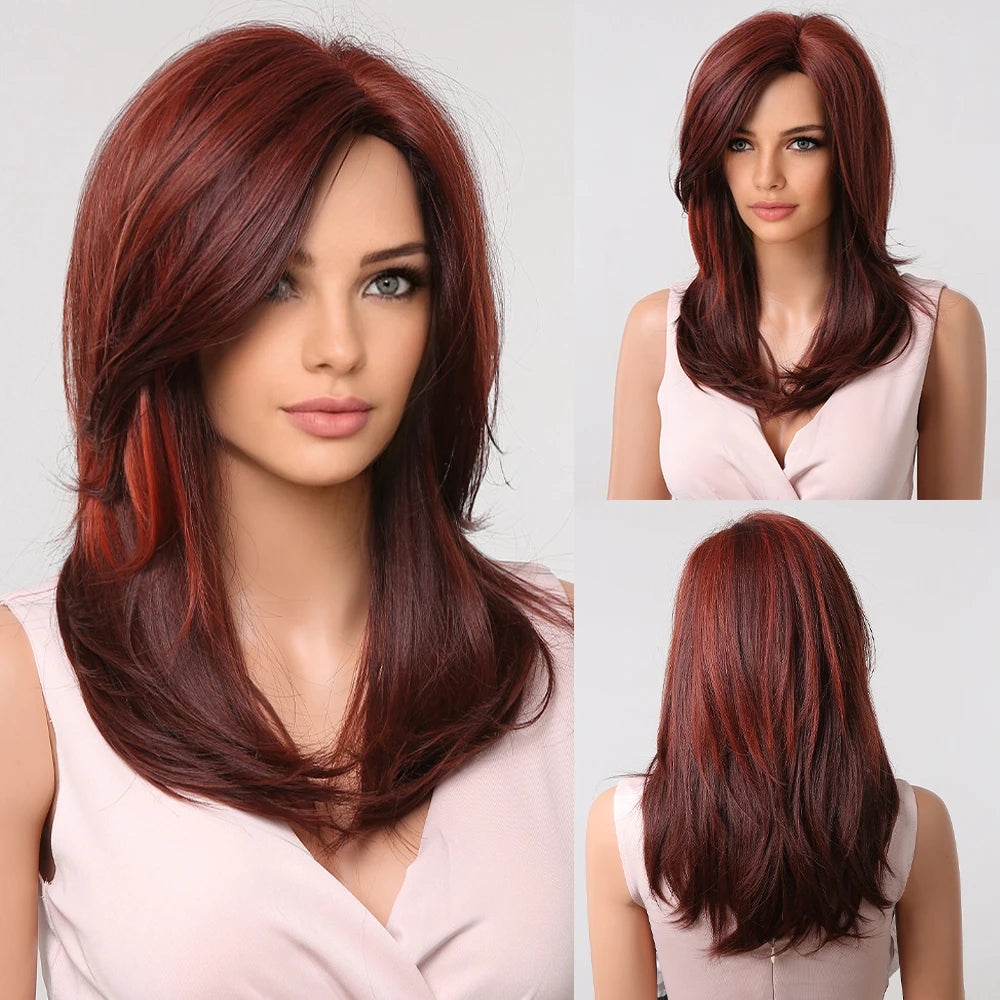Ombre Brown & Blonde Synthetic Wig