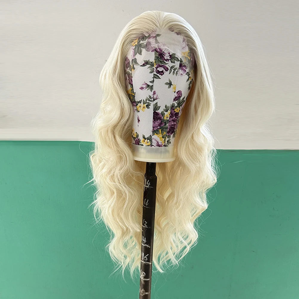 Blonde Lace Wig – Wavy, Natural Hairline for Women & Cosplay