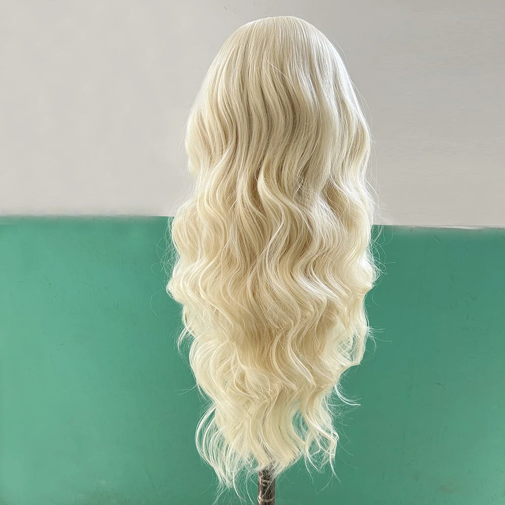 Blonde Lace Wig – Wavy, Natural Hairline for Women & Cosplay