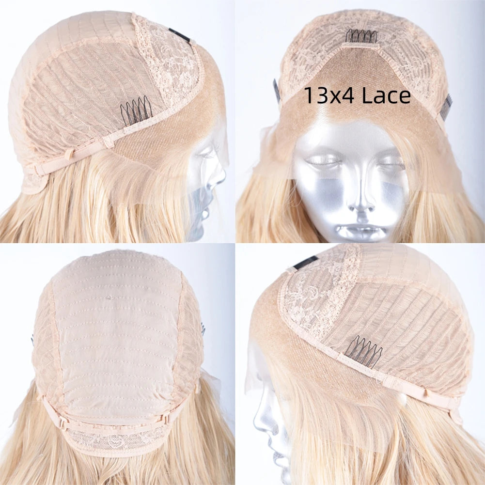 Blonde Lace Wig – Wavy, Natural Hairline for Women & Cosplay