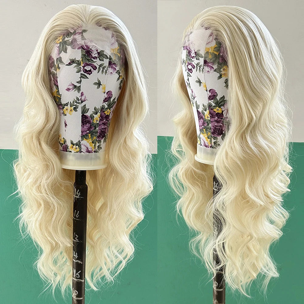 Blonde Lace Wig – Wavy, Natural Hairline for Women & Cosplay
